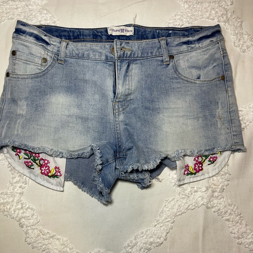Altar’d State mini Jean shorts